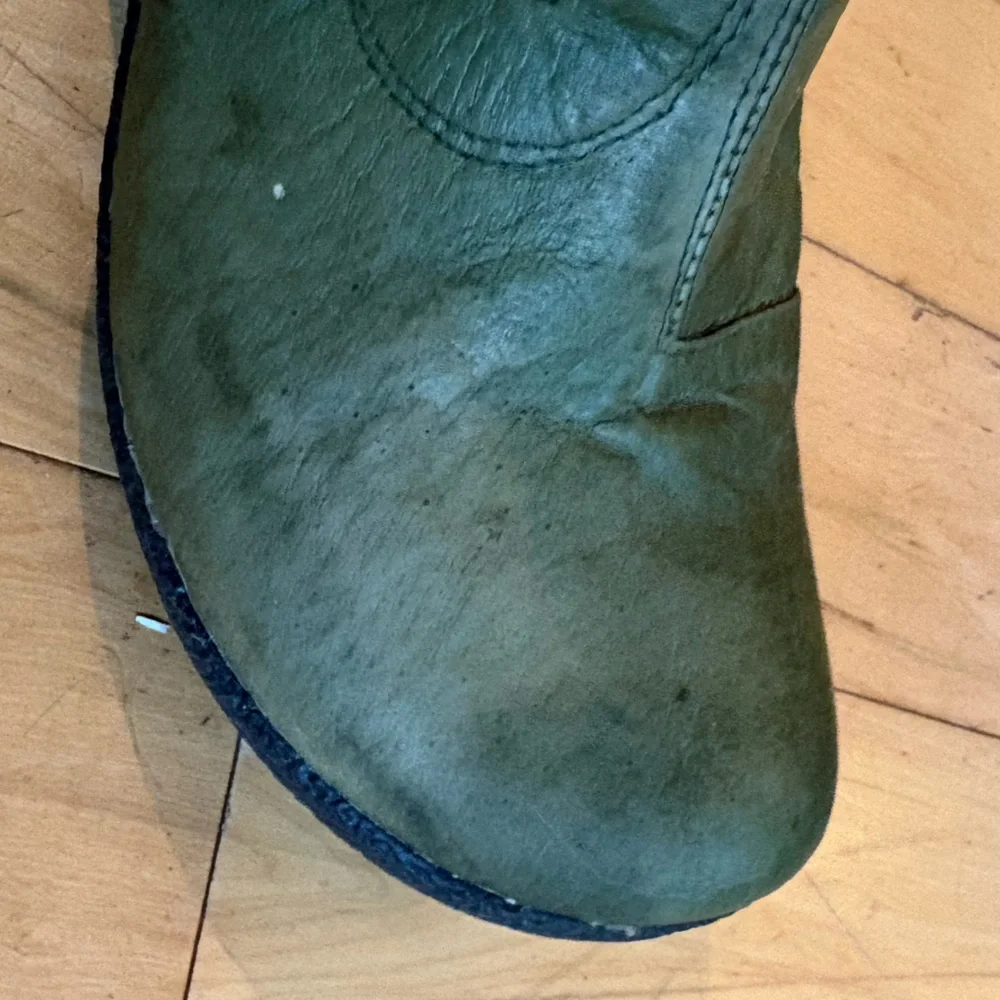 Miz Mooz Sage Green Leather Boots - 38 - Picture 4 of 11